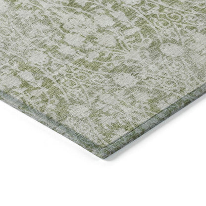 Monavia Green Washable Indoor - Outdoor Rug - LOOMLAN - LOOMLAN Rugs - Outdoor Rugs