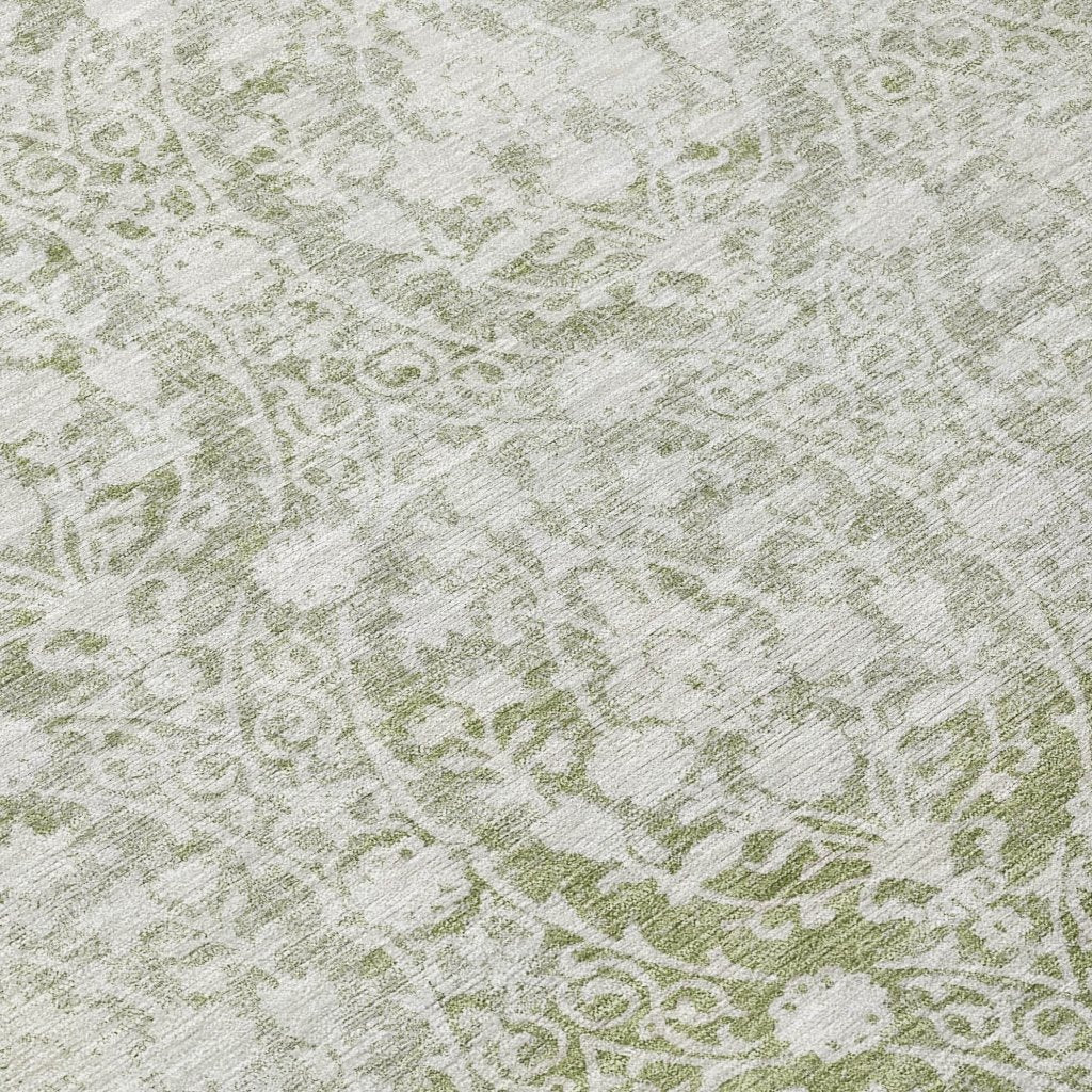 Monavia Green Washable Indoor - Outdoor Rug - LOOMLAN - LOOMLAN Rugs - Outdoor Rugs