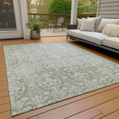 Monavia Green Washable Indoor - Outdoor Rug - LOOMLAN - LOOMLAN Rugs - Outdoor Rugs