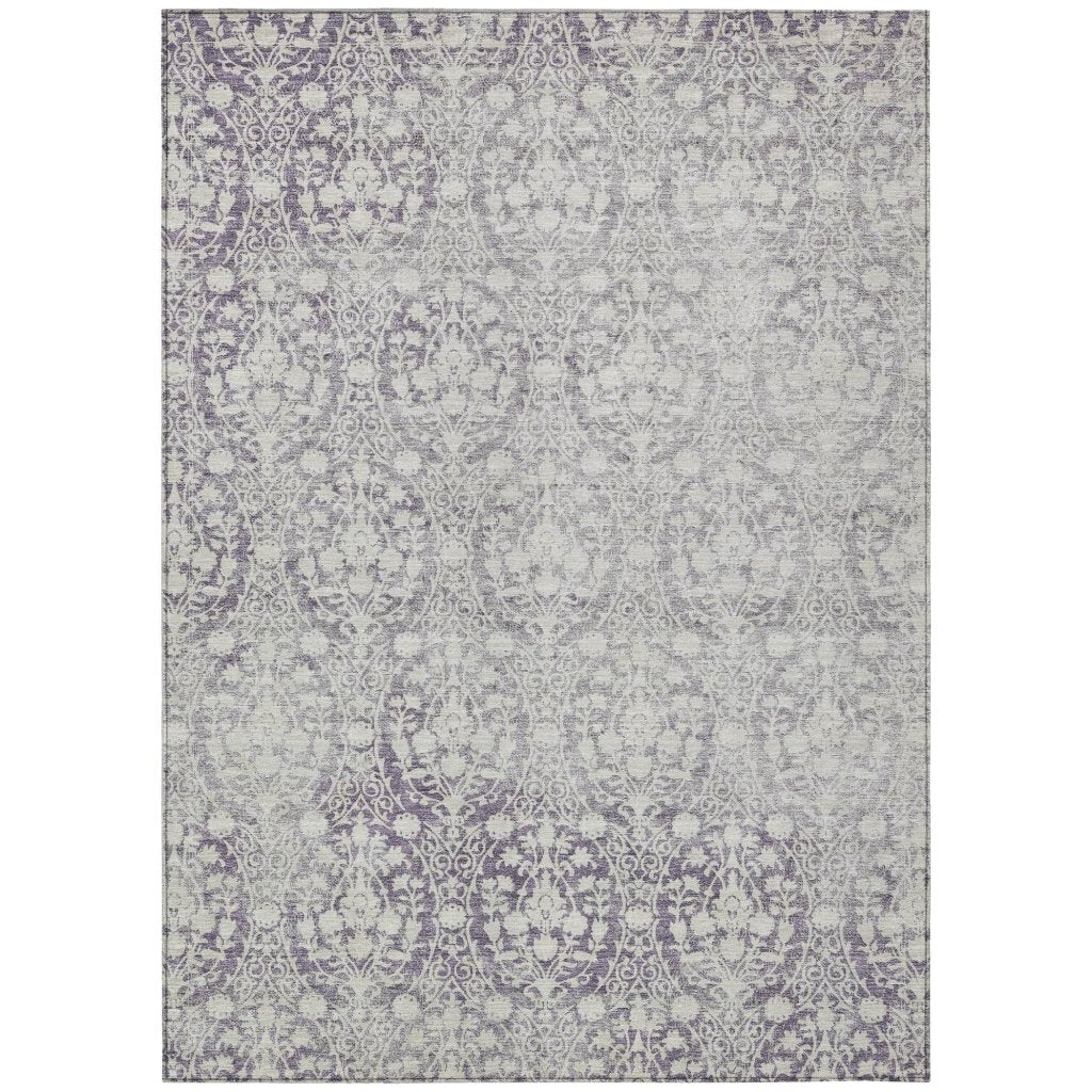 Monavia Purple Washable Indoor - Outdoor Rug - LOOMLAN - LOOMLAN Rugs - Outdoor Rugs