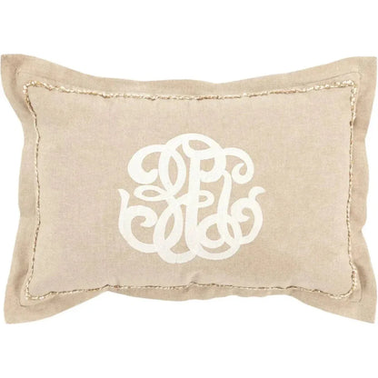 Monogram Blue Lumbar Pillow Covers Insert June