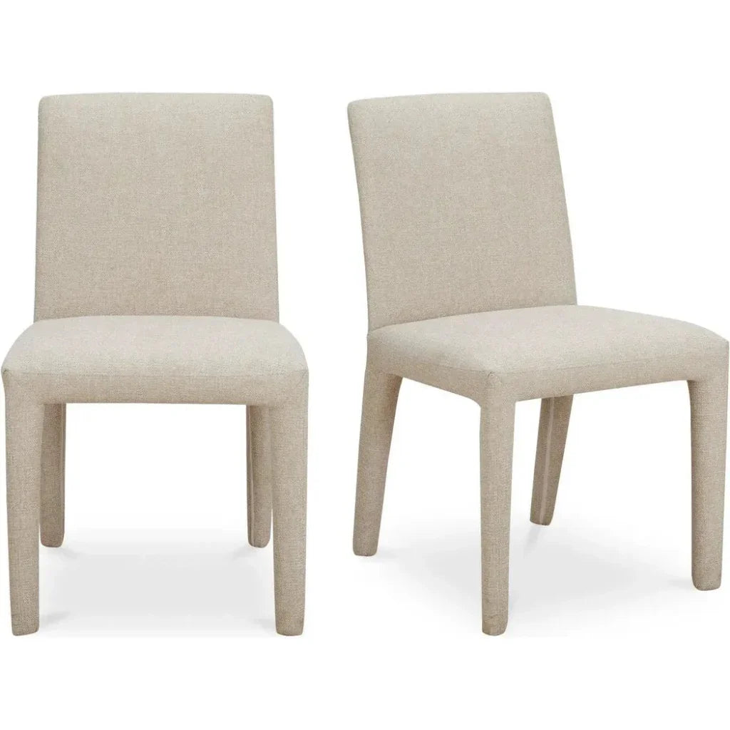 Moe's Home Monte Performance Fabric Armless Dining Chair 2PC