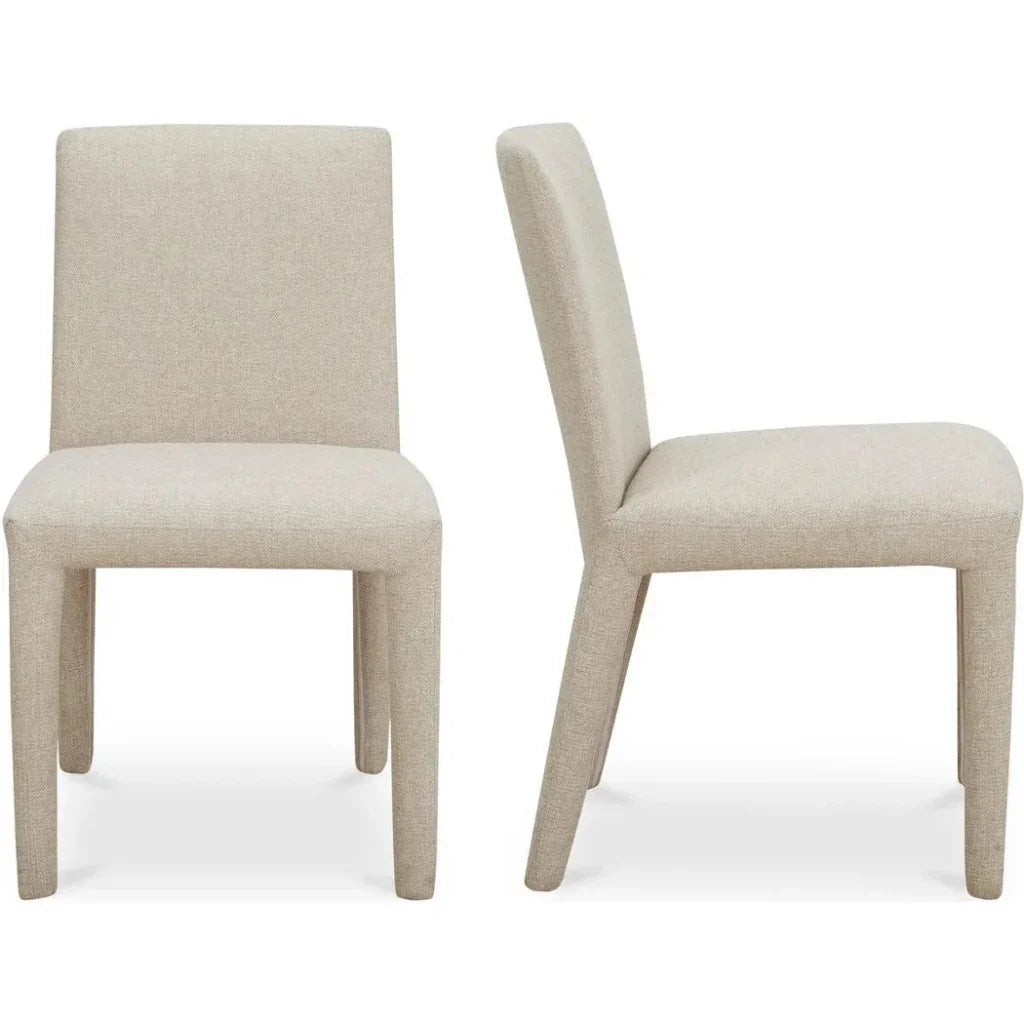 Moe's Home Monte Performance Fabric Armless Dining Chair 2PC