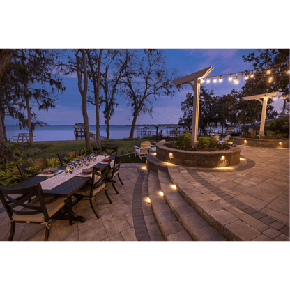 Monterey Aluminum Round Outdoor Dining Table - LOOMLAN - Sunset West - Outdoor Dining Tables