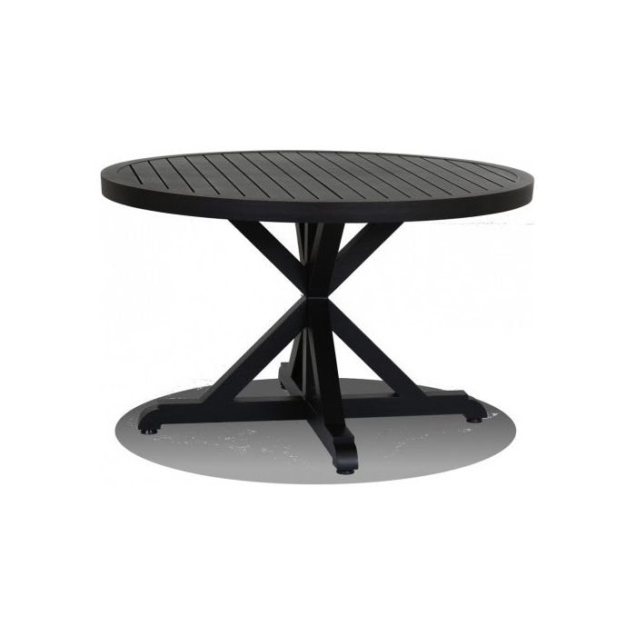 Monterey Aluminum Round Outdoor Dining Table - LOOMLAN - Sunset West - Outdoor Dining Tables