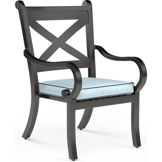 Monterey Sunbrella Outdoor Dining Chair 2PC - LOOMLAN - Sunset West - Outdoor Dining Chairs