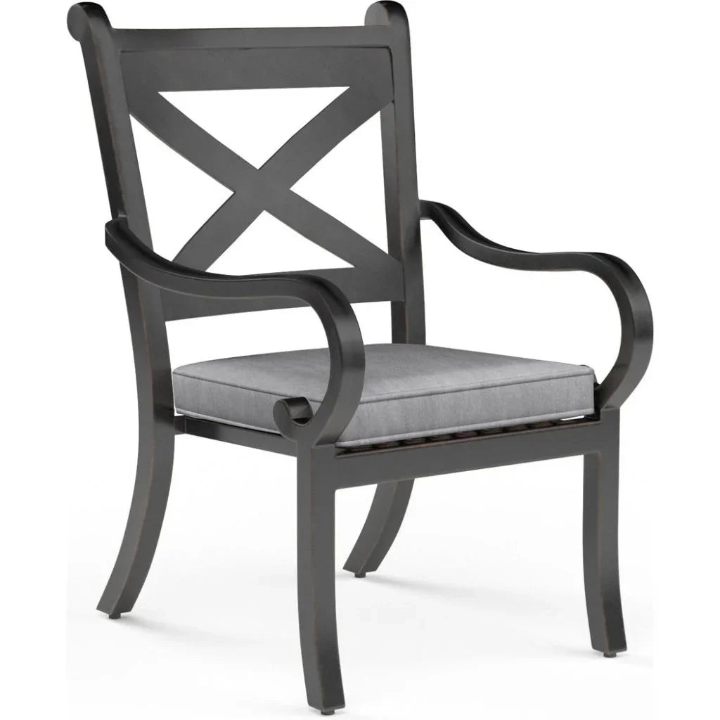 Monterey Sunbrella Outdoor Dining Chair 2PC - LOOMLAN - Sunset West - Outdoor Dining Chairs