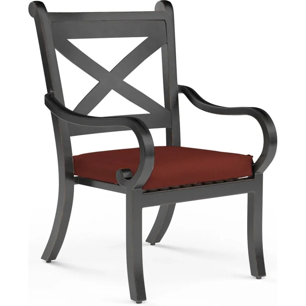 Monterey Sunbrella Outdoor Dining Chair 2PC - LOOMLAN - Sunset West - Outdoor Dining Chairs