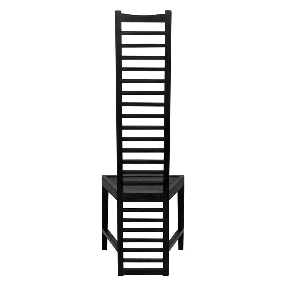 Morris Wooden Black Dining Chair - LOOMLAN - Noir - Dining Chairs