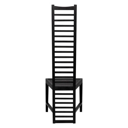 Morris Wooden Black Dining Chair - LOOMLAN - Noir - Dining Chairs