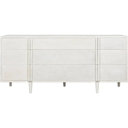 Noir Morten Nine Drawers Wood Dresser