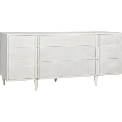 Noir Morten Nine Drawers Wood Dresser