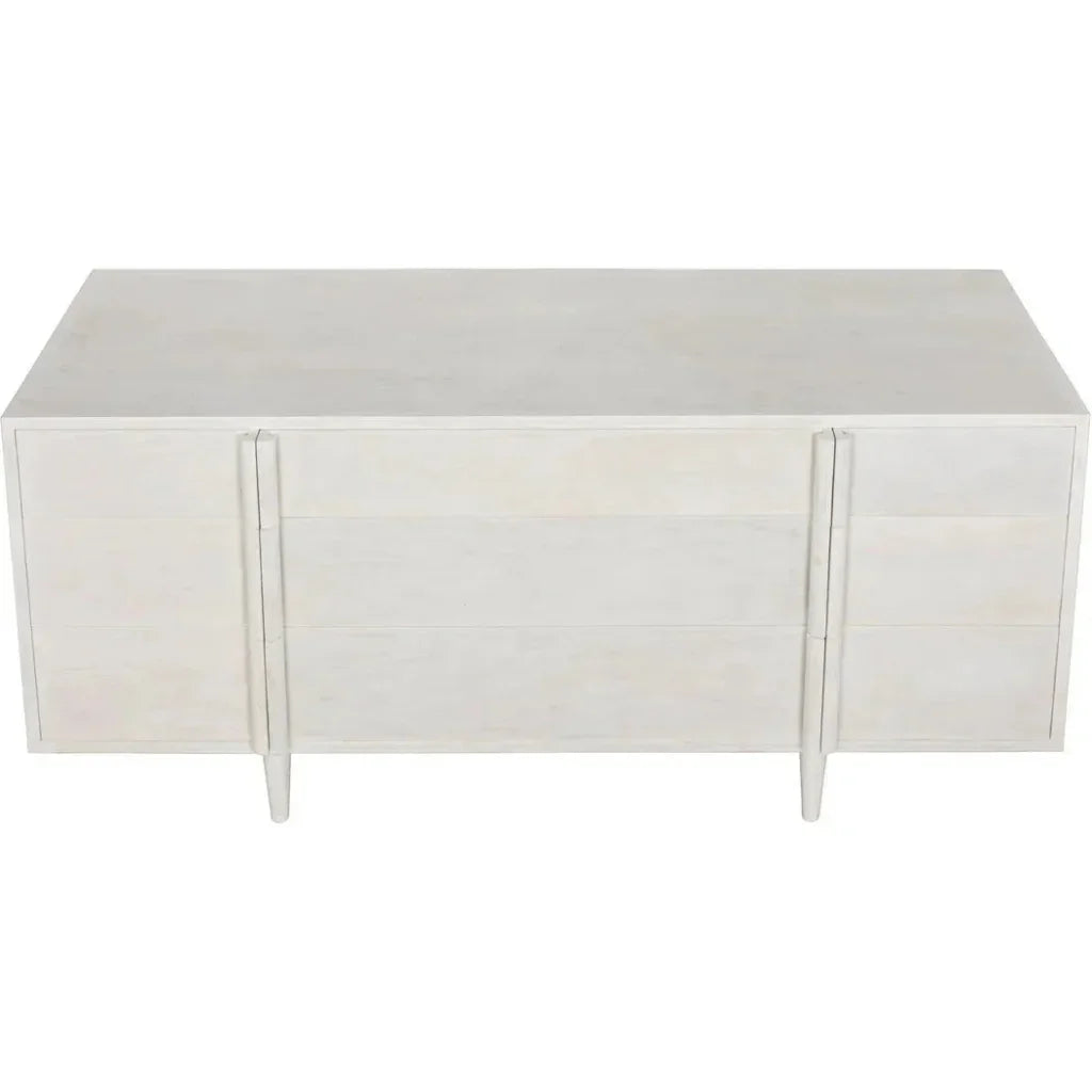 Noir Morten Nine Drawers Wood Dresser