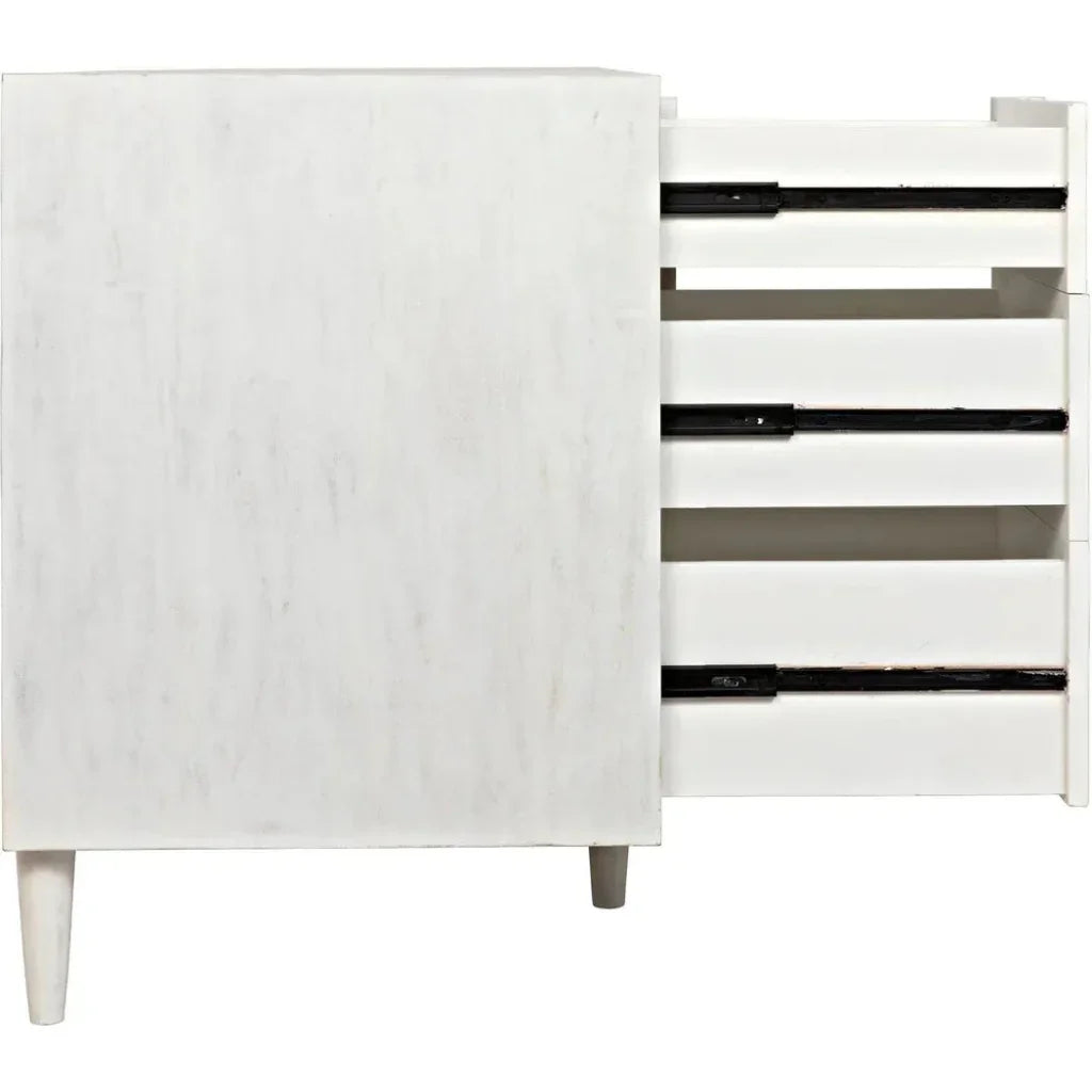 Noir Morten Nine Drawers Wood Dresser