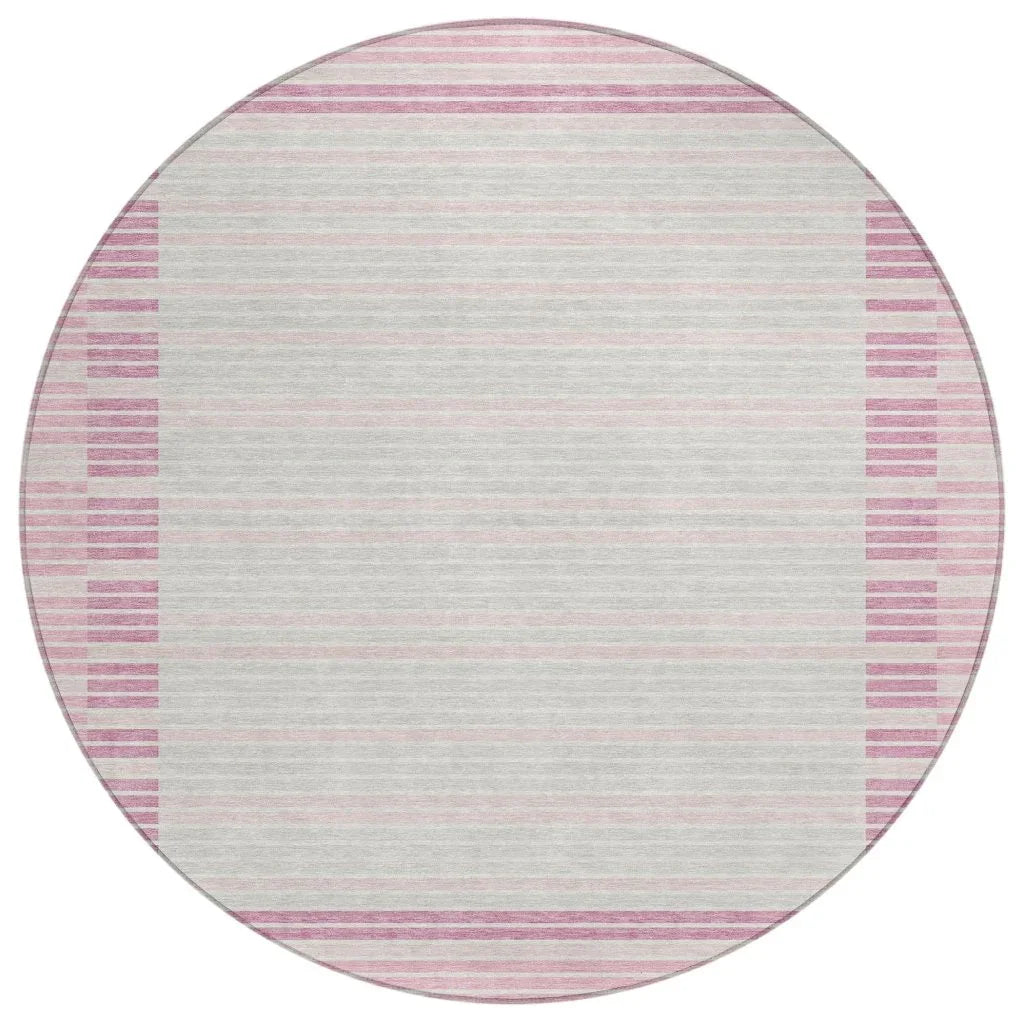 Motifa Pink Washable Indoor-Outdoor Rug