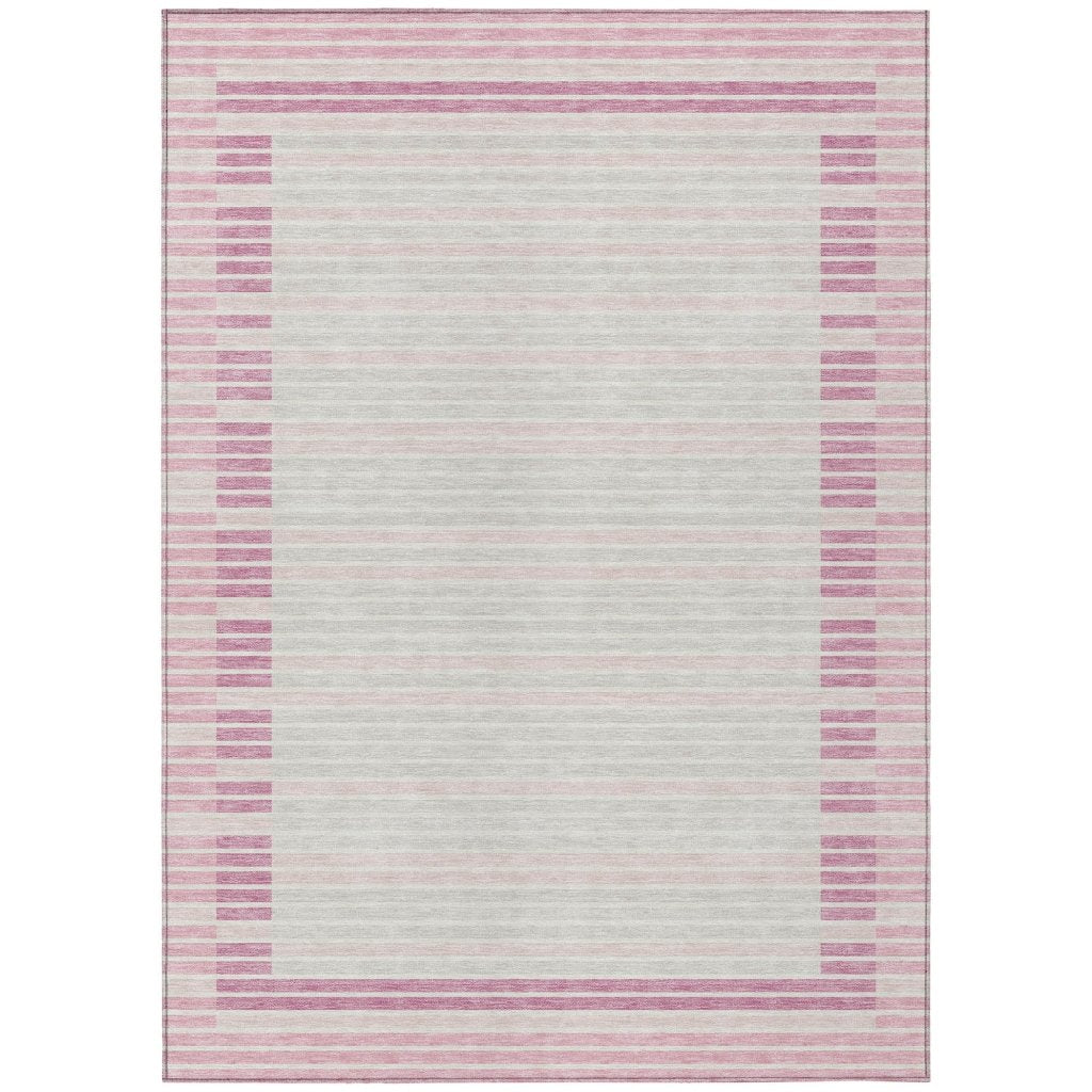 Motifa Pink Washable Indoor - Outdoor Rug - LOOMLAN - LOOMLAN Rugs - Outdoor Rugs