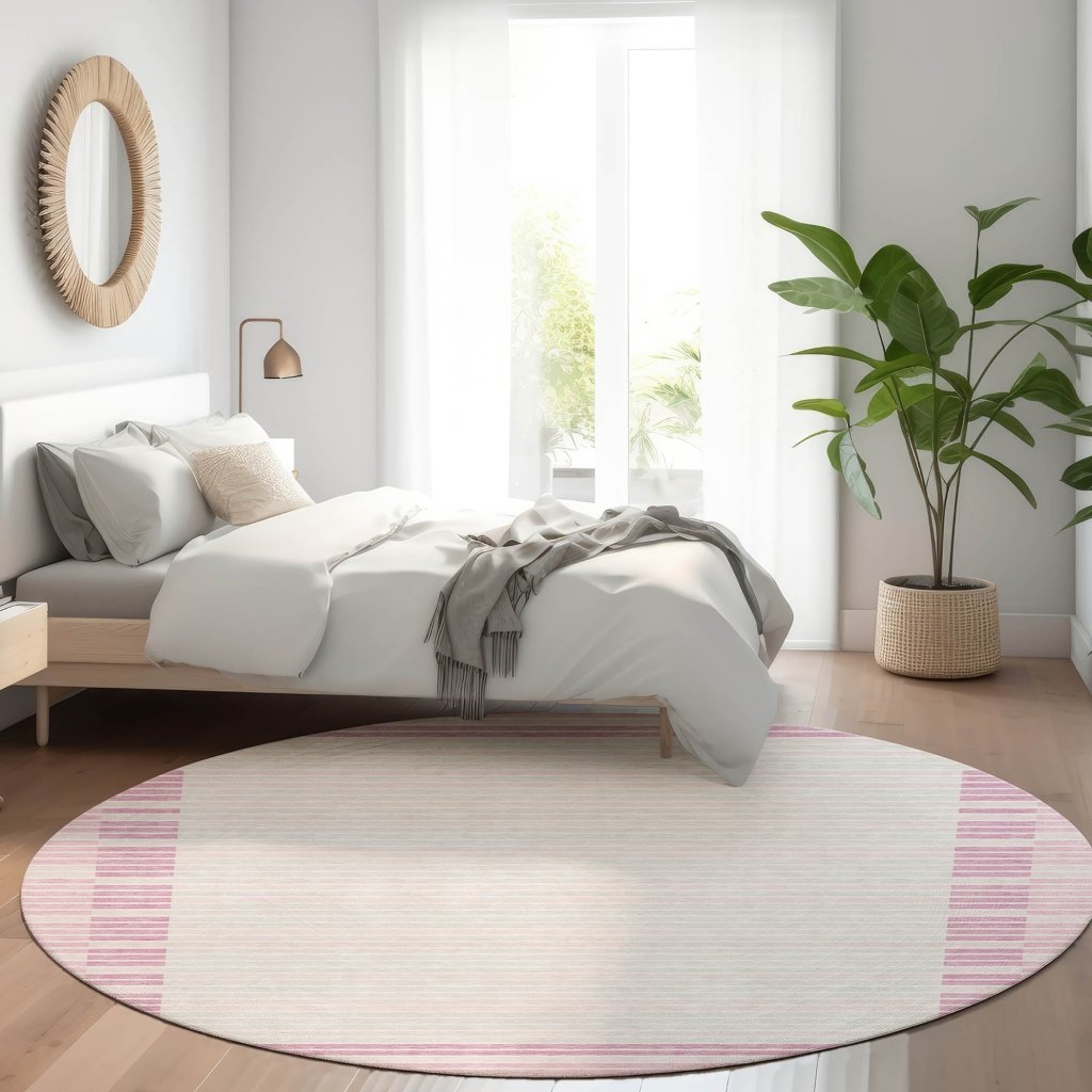 Motifa Pink Washable Indoor - Outdoor Rug - LOOMLAN - LOOMLAN Rugs - Outdoor Rugs