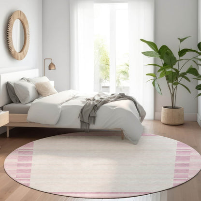 Motifa Pink Washable Indoor - Outdoor Rug - LOOMLAN - LOOMLAN Rugs - Outdoor Rugs