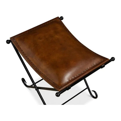 Mozambique Field Stool - LOOMLAN - Sarreid - Accent Chairs