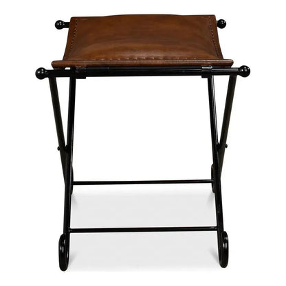 Mozambique Field Stool - LOOMLAN - Sarreid - Accent Chairs