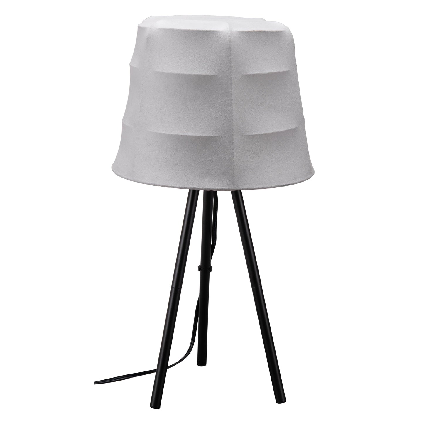 Mozzi Table Lamp Gray & Black - Sideboards and Things Brand_Zuo Modern, Color_Black, Color_Gray, Depth_10-20, Finish_Powder Coated, Height_20-30, Materials_Metal, Metal Type_Steel, Product Type_Table Lamp, Upholstery Type_Fabric Blend, Width_10-20