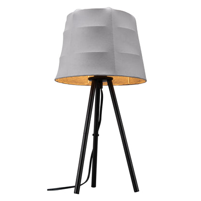 Mozzi Table Lamp Gray & Black - Sideboards and Things Brand_Zuo Modern, Color_Black, Color_Gray, Depth_10-20, Finish_Powder Coated, Height_20-30, Materials_Metal, Metal Type_Steel, Product Type_Table Lamp, Upholstery Type_Fabric Blend, Width_10-20