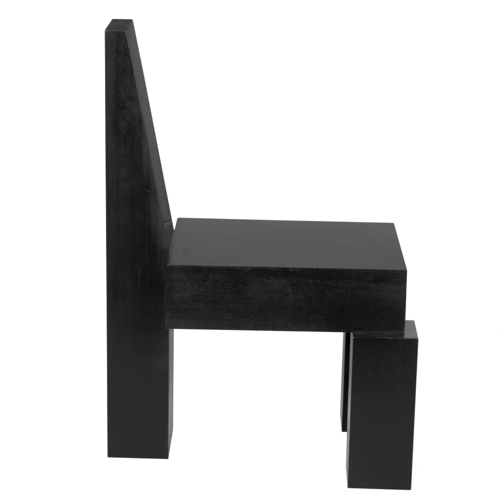 Murry Wooden Black Dining Chair - LOOMLAN - Noir - Dining Chairs