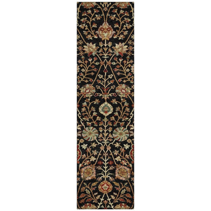 LOOMLAN Rugs Muse Black Washable Indoor-Outdoor Rug