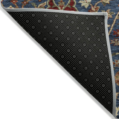 LOOMLAN Rugs Muse Blue Washable Indoor-Outdoor Rug