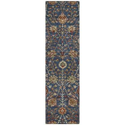 LOOMLAN Rugs Muse Blue Washable Indoor-Outdoor Rug