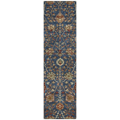 LOOMLAN Rugs Muse Blue Washable Indoor-Outdoor Rug