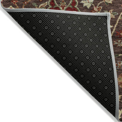 LOOMLAN Rugs Muse Brown Washable Indoor-Outdoor Rug