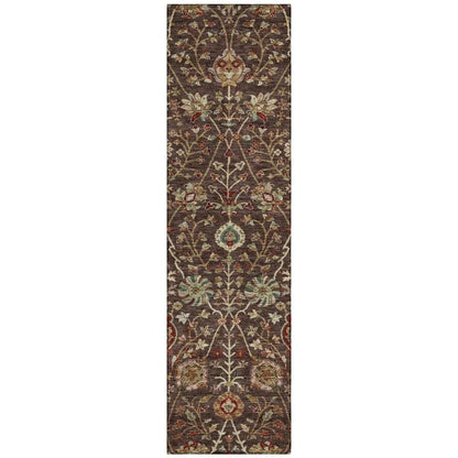 LOOMLAN Rugs Muse Brown Washable Indoor-Outdoor Rug