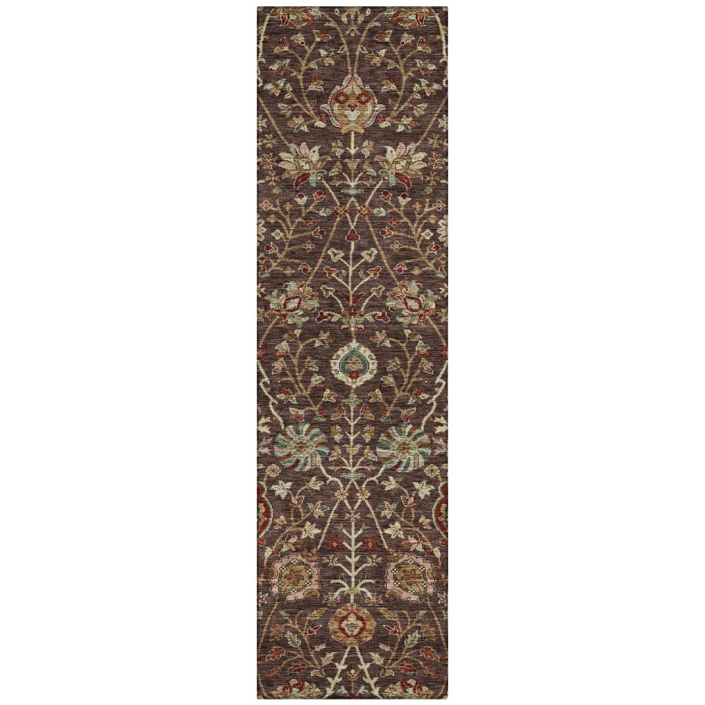 LOOMLAN Rugs Muse Brown Washable Indoor-Outdoor Rug