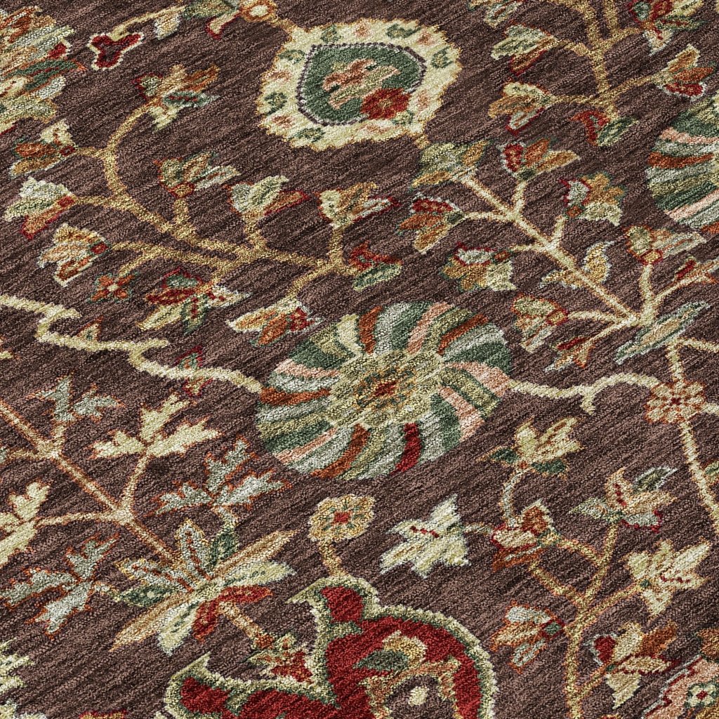 LOOMLAN Rugs Muse Brown Washable Indoor-Outdoor Rug