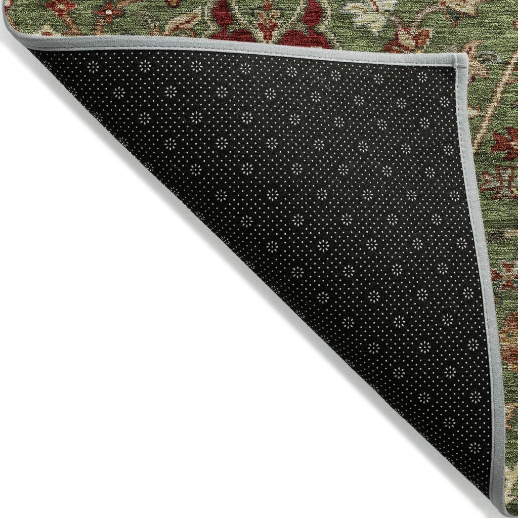 LOOMLAN Rugs Muse Green Washable Indoor-Outdoor Rug