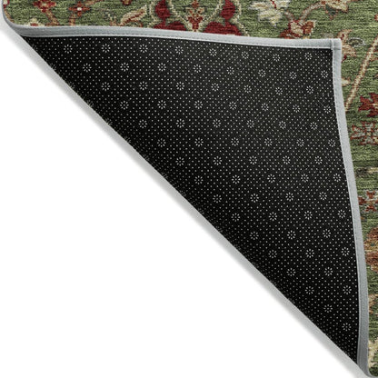 LOOMLAN Rugs Muse Green Washable Indoor-Outdoor Rug