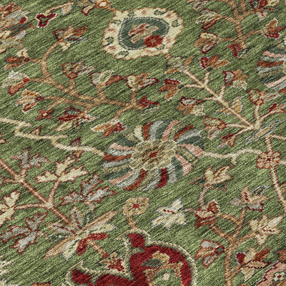 LOOMLAN Rugs Muse Green Washable Indoor-Outdoor Rug
