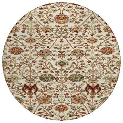LOOMLAN Rugs Muse Ivory Washable Indoor-Outdoor Rug