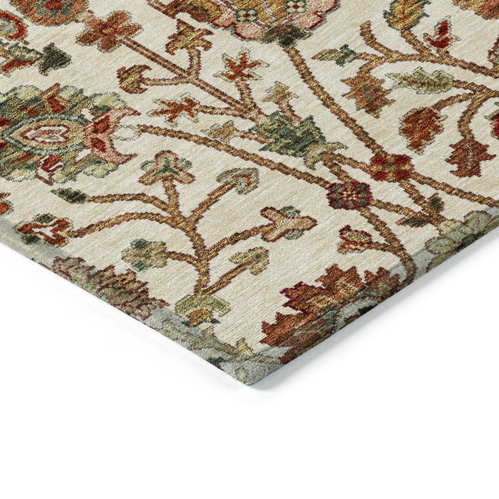 LOOMLAN Rugs Muse Ivory Washable Indoor-Outdoor Rug