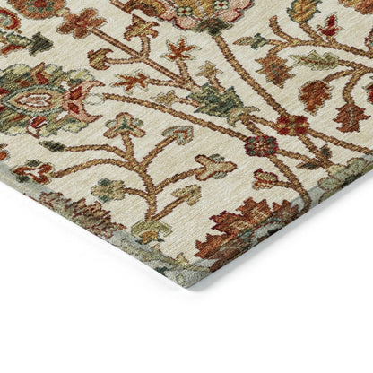 LOOMLAN Rugs Muse Ivory Washable Indoor-Outdoor Rug