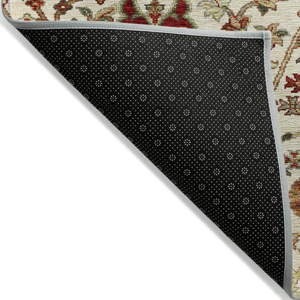 LOOMLAN Rugs Muse Ivory Washable Indoor-Outdoor Rug