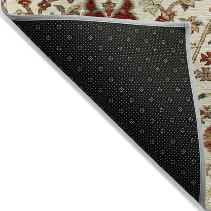 LOOMLAN Rugs Muse Ivory Washable Indoor-Outdoor Rug