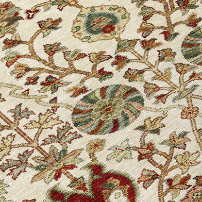 LOOMLAN Rugs Muse Ivory Washable Indoor-Outdoor Rug