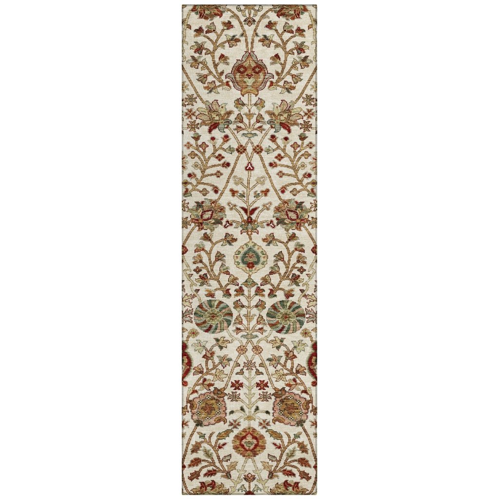 LOOMLAN Rugs Muse Ivory Washable Indoor-Outdoor Rug