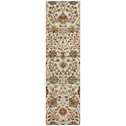 LOOMLAN Rugs Muse Ivory Washable Indoor-Outdoor Rug