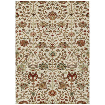 LOOMLAN Rugs Muse Ivory Washable Indoor-Outdoor Rug