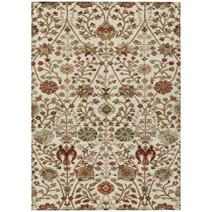 LOOMLAN Rugs Muse Ivory Washable Indoor-Outdoor Rug