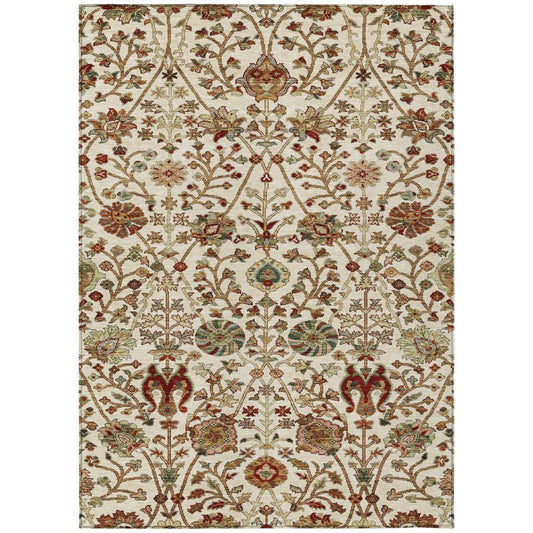 LOOMLAN Rugs Muse Ivory Washable Indoor-Outdoor Rug
