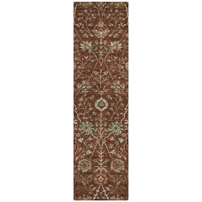LOOMLAN Rugs Muse Orange Washable Indoor-Outdoor Rug